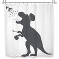 thumbnail image 5 of Funny Dinosaur Shower Curtain Bathroom Set72Wx72H Inch Kids Boys Cute Dino Shower Trex Raptor Silhouette Animal Shadow Cartoon Cool Bath Accessories Art Home Decor Fabric 12 Pack Hook, 5 of 5