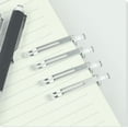 thumbnail image 5 of Bolígrafos de punta media de 0.039 in de tinta negra con bolígrafo de agarre súper suave para hombres y mujeres, bolígrafos retráctiles de oficina (tinta negra, 5 unidades), 5 of 5