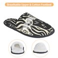 thumbnail image 3 of Fotbe Abstract Cat Faces Pattern Pantuflas Peludas para Mujer con Estampado, Zapatillas de Peluche, Zapatos de Invierno para Casa, Uso Interior y Exterior-Large, 3 of 8