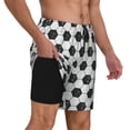 thumbnail image 3 of Goofa Soccer Printed Men's Swim Trunks Board Shorts Quick Dry Mens Swimming Trunks with Compression Liner,Breathable Fit Hawaii Beach Shorts-Medium, 3 of 9