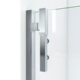 thumbnail image 4 of DreamLine SDAD52W720VXX04 Ascend 52-53" W x 72" H Frameless Pivot Shower Door in Brushed Nickel, 4 of 6