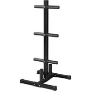 ONKER 2in Weight Plate Rack Tree & 2 Barbell Bar Holders Olympic Weight Organizer Storage Stand, Holds Up to 882 lbs