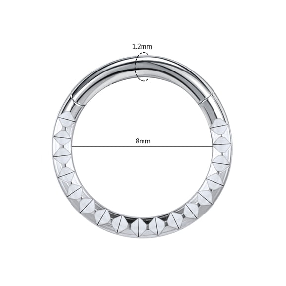 QQTDFG 1 Pc 16G Stainless Steel Nose Rings Zircon Septum Piercing Helix Conch Earrings-Style 4