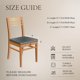 thumbnail image 5 of Fundas impermeables para asiento de silla de comedor SearchI, juego de 6, color crema, 5 of 8