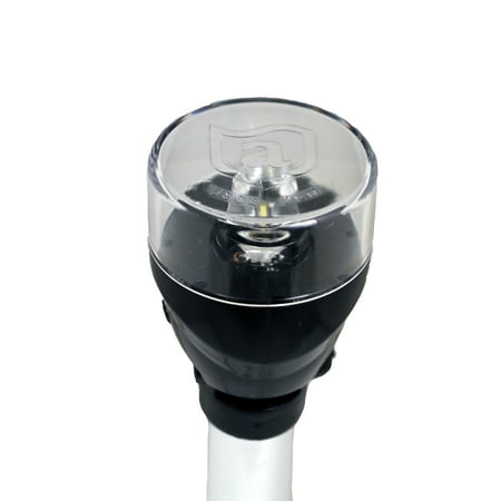 Pole Light Base - Attwood 2NM LED All-Round Fold-Down Light with Lightarmor Base & Aluminum Pole