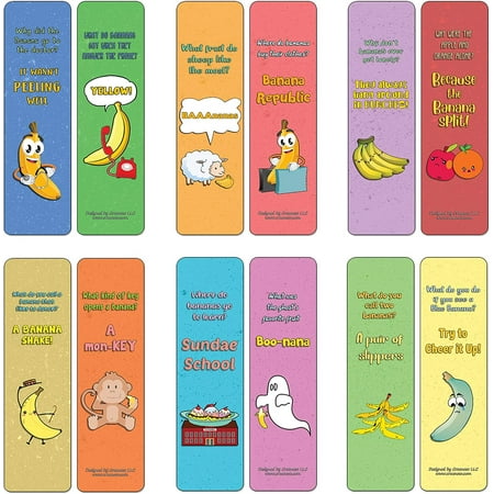 Silly Funny Puns Reading Book Lovers Bookmarkers (60-Pack) â€“ Six orted  Quality Bookmarks Bulk Set â€“ Premium | Walmart Canada