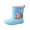 Blue, variant on Baby Toddler Rain Boots Waterproof Slip on Seamless PVC Rainboots for Water Beach Outdoor Playing