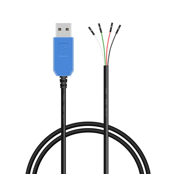 buelec 1m Length USB to TTL Serial Cable,ft232 chip,Support windows10/8/7/xp,Provide Drivers