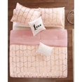 thumbnail image 3 of Intelligent Design Cozy Raina Comforter Set - 5 PC - Pink/Blush - Glam Metallic Gold Geometric Print Over Pink/Blush Hypoallergenic Microfiber Brushed - King/Cal King - 1 Comforter, 2 Shams, 2 Pillows, 3 of 6