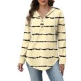 thumbnail image 5 of YueHuiYing Women's Hoodies Long Sleeve Sweatshirts Drawstring Pullover Tops with Pocket Casual Loose Blouses Tunic, 5 of 6