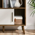 thumbnail image 5 of Transmit Bookcase with Sliding Doors in Walnut Linen, 5 of 10