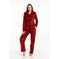 thumbnail image 5 of Brooklyn & Jax Women's Fleece 2 piece Full Sleeve Pajama Set in Christmas Print, XX Large, 5 of 7