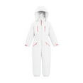 thumbnail image 1 of Comdrip Combinaison de Neige pour Enfants Combinaison de Neige pour Enfants Filles Imperméable Isolée Combinaisons de Ski Combinaisons d'Hiver Combinaisons pour Garçons Combinaison de Neige Blanche 130, 1 of 6