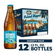 Kona Brewing Island Hopper Variety Pack, 12 Pack, 12 fl oz Bottles, Craft Beer, 7.2% ABV