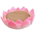 thumbnail image 3 of PAMINGONO Cute Gaming Accessories Lotus Shaped Cushion Pink Cloth 1Set 15.7x15.7in, 3 of 3
