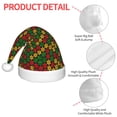 thumbnail image 4 of Yiaed Color Music1 Print Hat,Santa Claus Hat For Xmas Party, Christmas Hat For Boys Girls Child Infant Holiday Hat, 4 of 6