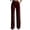 Burgundy, variant on Women's Velour Dress Pants with Pockets Long Wide Leg Button Closure Suit Trousers Business Casual Pants for Office Daily White