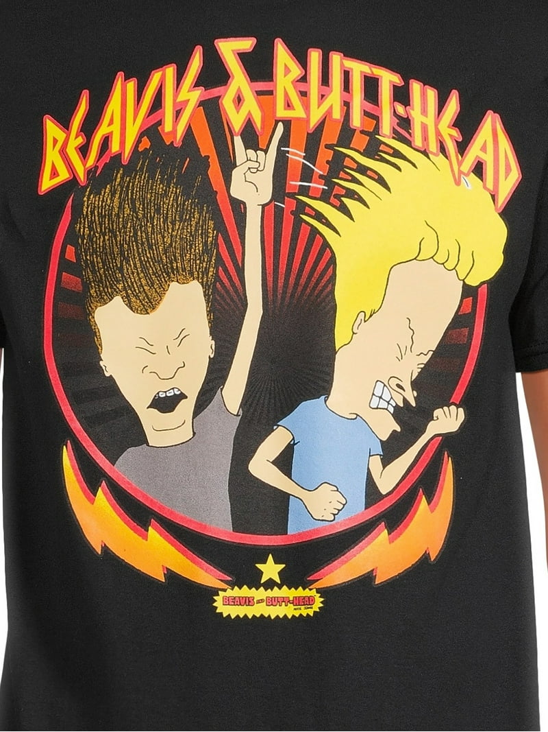 Beavis and Butt-Head Men's Big & Tall Rock Heads Graphic Tee