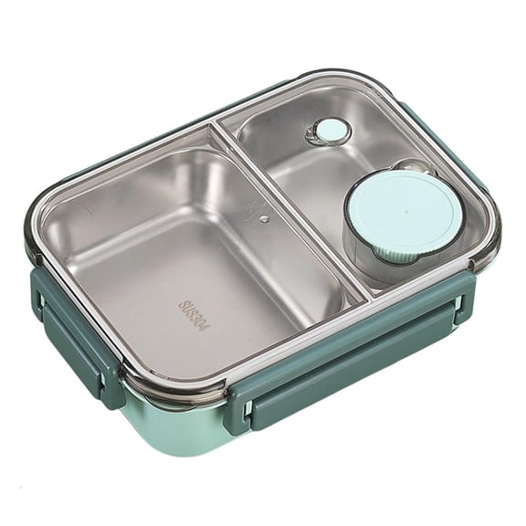 Leak Proof Stainless Steel Meal Box Fashionable Food Storage Container Portable Dinnerware for Picnics and Travels