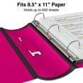 thumbnail image 4 of Staples 3" 3-Ring Better Binder Pink 2/Pack ST55890-CCVS, 4 of 8