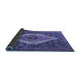 thumbnail image 2 of Ahgly Company Indoor Square Medallion Blue Traditional Area Rugs, 8' Square, 2 of 4