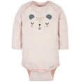 Gerber Baby Girls' Long Sleeve Onesies Bodysuits, 6Pack