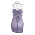 thumbnail image 3 of Mefallenssiah Femme Printemps et Summe Progressive Robe à Paillettes avec Bretelles Jupe Courte et Jupe, 3 of 4