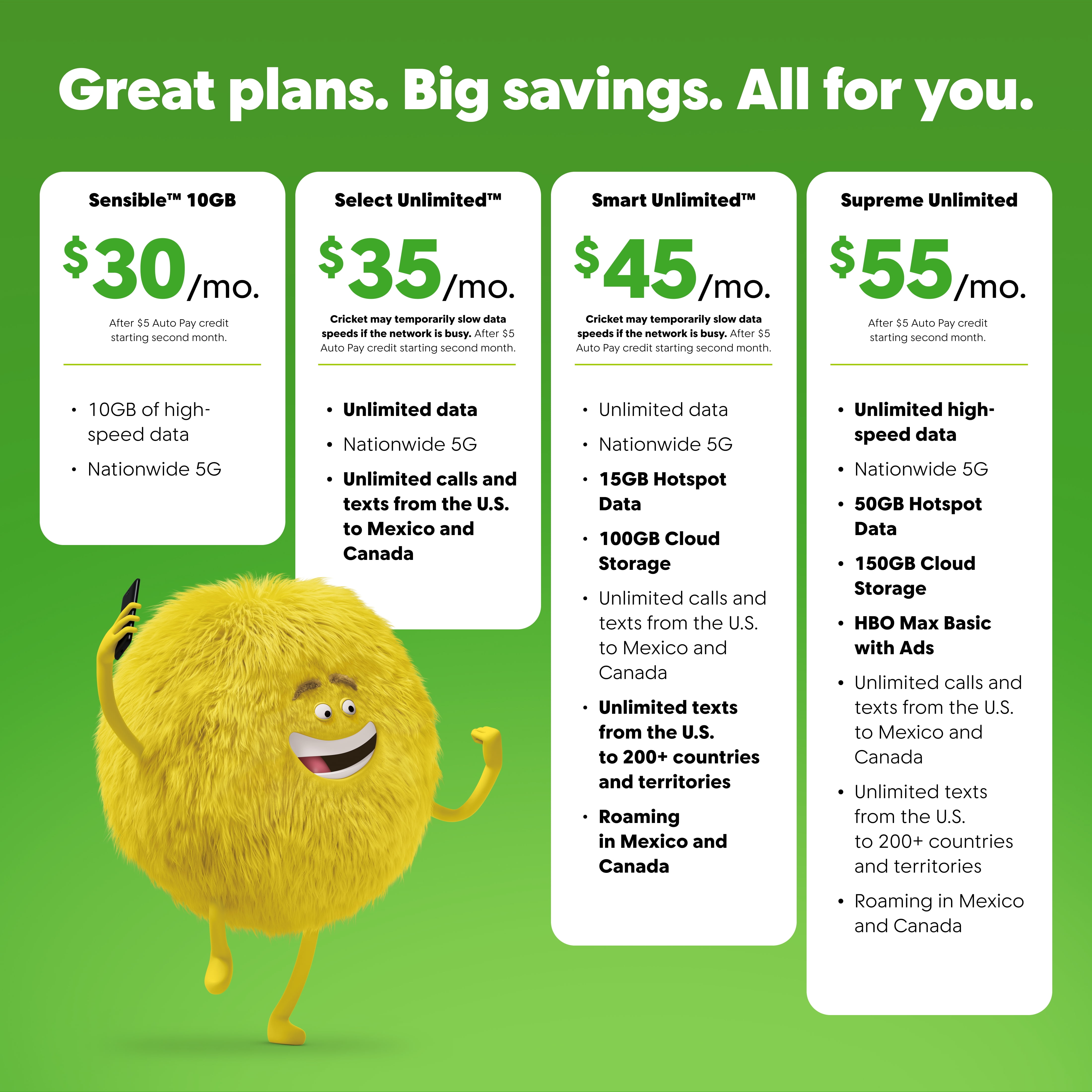 Cricket Wireless 3-in-1 5G SIM Card Kit