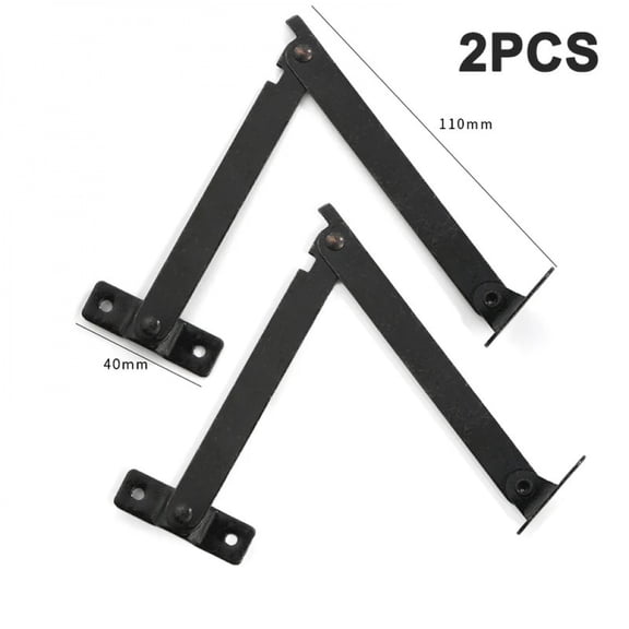 2PCS Lid Support Hinges Stay Antique Bronze Iron Decor Hinge Box Furniture