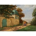 thumbnail image 3 of Wilhelm Velten 18x14 Black Modern Framed Museum Art Print Titled - A Walk in the Palace Park, 3 of 5