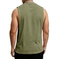 thumbnail image 6 of BRANROY Tank Tops Men Open Side Fitness - Mens Sleeveless Tee Shirts Sweat Proof, Sleeveless Undershirts for Men Loose Fit Training, Mens Tank Tops Summer Gym Wear,Army Green,L, 6 of 6