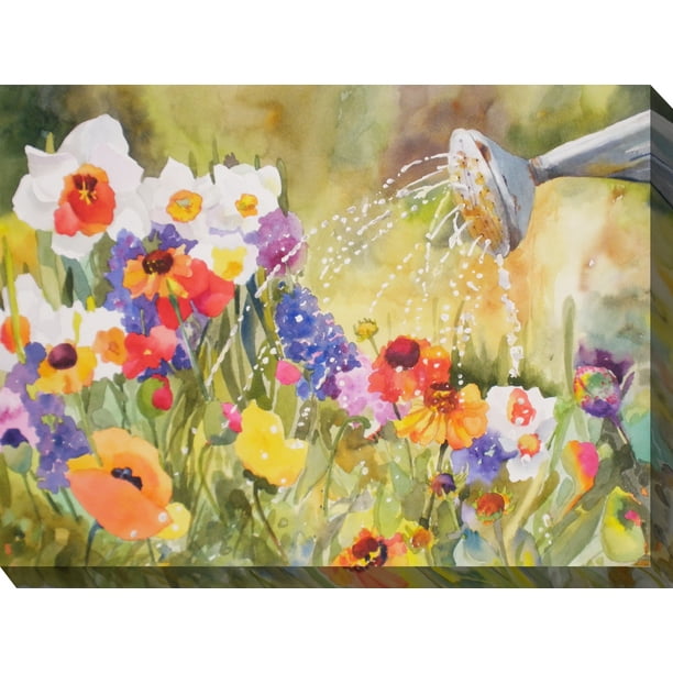 Outdoor Waterproof and Weatherproof Wall Canvas Art, SPRINKLE Walmart