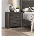 thumbnail image 4 of Contemporary Bedroom Furniture Queen Size Bed Set Dresser Mirror Nightstand Brown Finish 4pc, 4 of 4