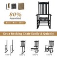 thumbnail image 4 of Minzan Rocking Chair for Backyard, Front Porch (Black), 4 of 7