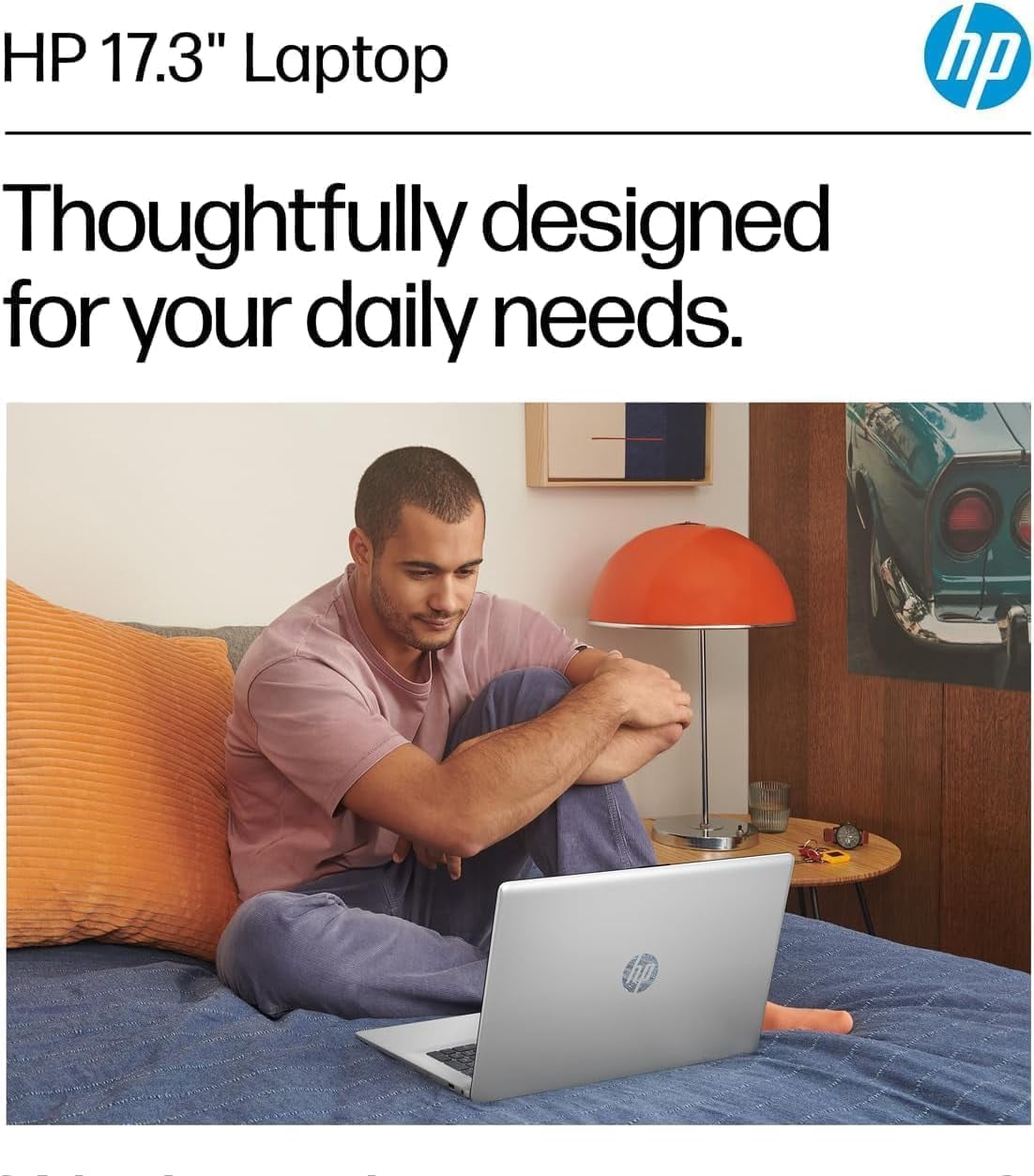 HP 17.3" Touchscreen Laptop, 17.3" HD+ Anti Glare Display, AMD Ryzen 5 7430U CPU, Wi-Fi 6, Win 11 Pro, Copilot (64GB RAM | 2TB SSD)