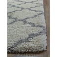 thumbnail image 6 of Rugs America Feather Shag Collection Ivory grey Quatrefoil FH100A Contemporary Geometric Area Rug 8' x 10', 6 of 7