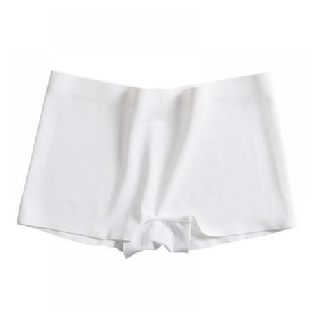 knqrhpse Seamless Underwear for Women High Waisted Underwear Women Camisole Shorts Dress Comfortable And Smooth Yoga Shorts Fitness Pants Boy Shorts Underwear Panties for Women White XL