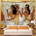thumbnail image 2 of Tapiz egipcio para colgar en la pared, tapiz de mujer egipcia, telón de fondo, personaje egipcio egipcio para decoración del hogar, dormitorio y sala de estar. Multi 78x59inc., 2 of 5