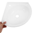 thumbnail image 4 of ColoMX Lavabo de esquina compacto de plástico para pared, lavadero, lavabo de esquina, lavabo de baño, lavabos de esquina suspendidos en la pared, 4 of 8