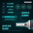 thumbnail image 4 of Luces Led para Auto - EVOLUM - Modelo Ultra Luxury 14,000 lúmenes - Resistencia al Agua - Haz de luz Perfecto: Luz Blanca (9005), 4 of 10