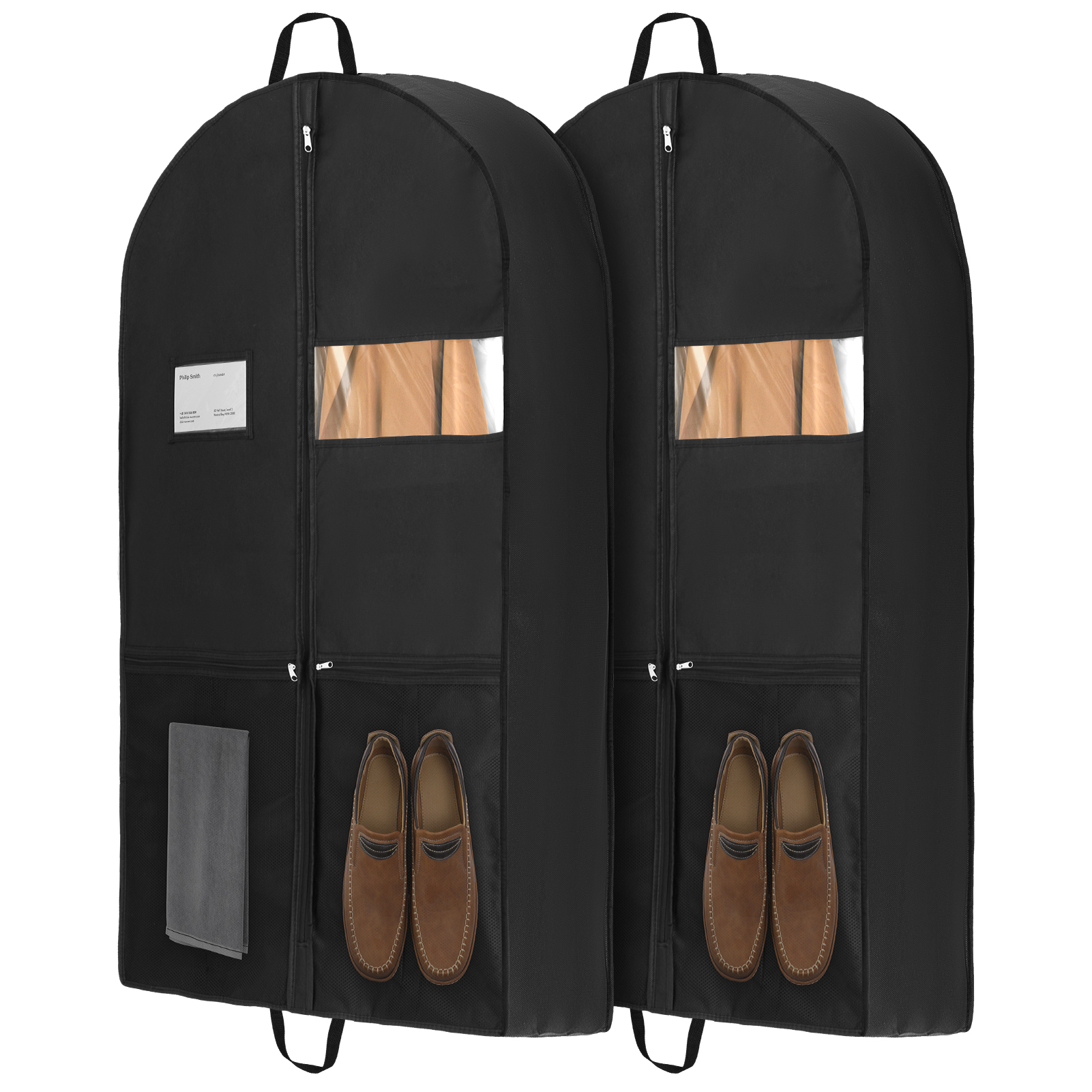 Abaima Clear Garment Bags for Travel, 2-Pack photo 1