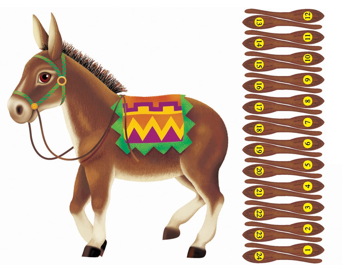 Stick the Tail on The Donkey Childrens Birthday Party Game Pin 