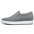 thumbnail image 4 of CMR CHAMARIPA Gray Nubuck Elevator Shoes For Men - Men's Casual Slip-On Shoes To Look Taller 6 CM / 2.36 Inches, 4 of 11