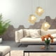 thumbnail image 5 of Nórdico moderno cristal colgante lámpara techo luz pantalla para comedor sala de estar decoración 85V-265V, 5 of 8