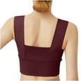 thumbnail image 4 of Dealovy Sports Bras for Women Scoop Neck Crisscross Back Padded Yoga Bra Workout Crop Top with Built in Bra, 4 of 4