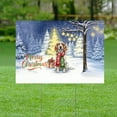 thumbnail image 2 of Merry Christmas English Setter Snowy Winter with Gifts Tree Decorations Yard Sign Dog Lover Outdoor Home Lawn Garden Porch Decor - 12020, 2 of 5