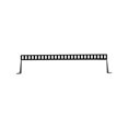 thumbnail image 3 of NavePoint Support Horizontal 1U pour Rack 19 Pouces, Support de Gestion de Câble, Panneau Croisé Noir, 3 of 5
