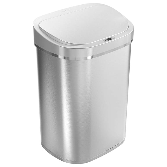 Nine Stars dzt-80-35 automatic touchless infrared motion sensor trash can, 21 Gallon, 80 Liter
