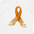 thumbnail image 4 of Inktastic Leukemia Awareness with Orange Ribbon Made of Hearts Boys or Girls Toddler T-Shirt, 4 of 5