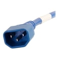 thumbnail image 4 of C2G 5ft 14AWG (IEC320C14 IEC320C13) 5 ft Cordon d'Alimentation à - Bleu - Câble d'Alimentation - IEC 60320 C14 pour Alimenter IEC 60320 C13 - 250 V - 15 A - - Bleu, 4 of 4